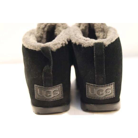 UGG Pumped Faux Fur Trim Slipper Bootie Sz 10 - Picture 3 of 6